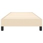 vidaXL Πλαίσιο Κρεβατιού Boxspring Κρεμ 90x190 εκ. Υφασμάτινο