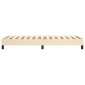 vidaXL Πλαίσιο Κρεβατιού Boxspring Κρεμ 90x190 εκ. Υφασμάτινο