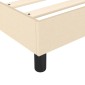 vidaXL Πλαίσιο Κρεβατιού Boxspring Κρεμ 90x190 εκ. Υφασμάτινο