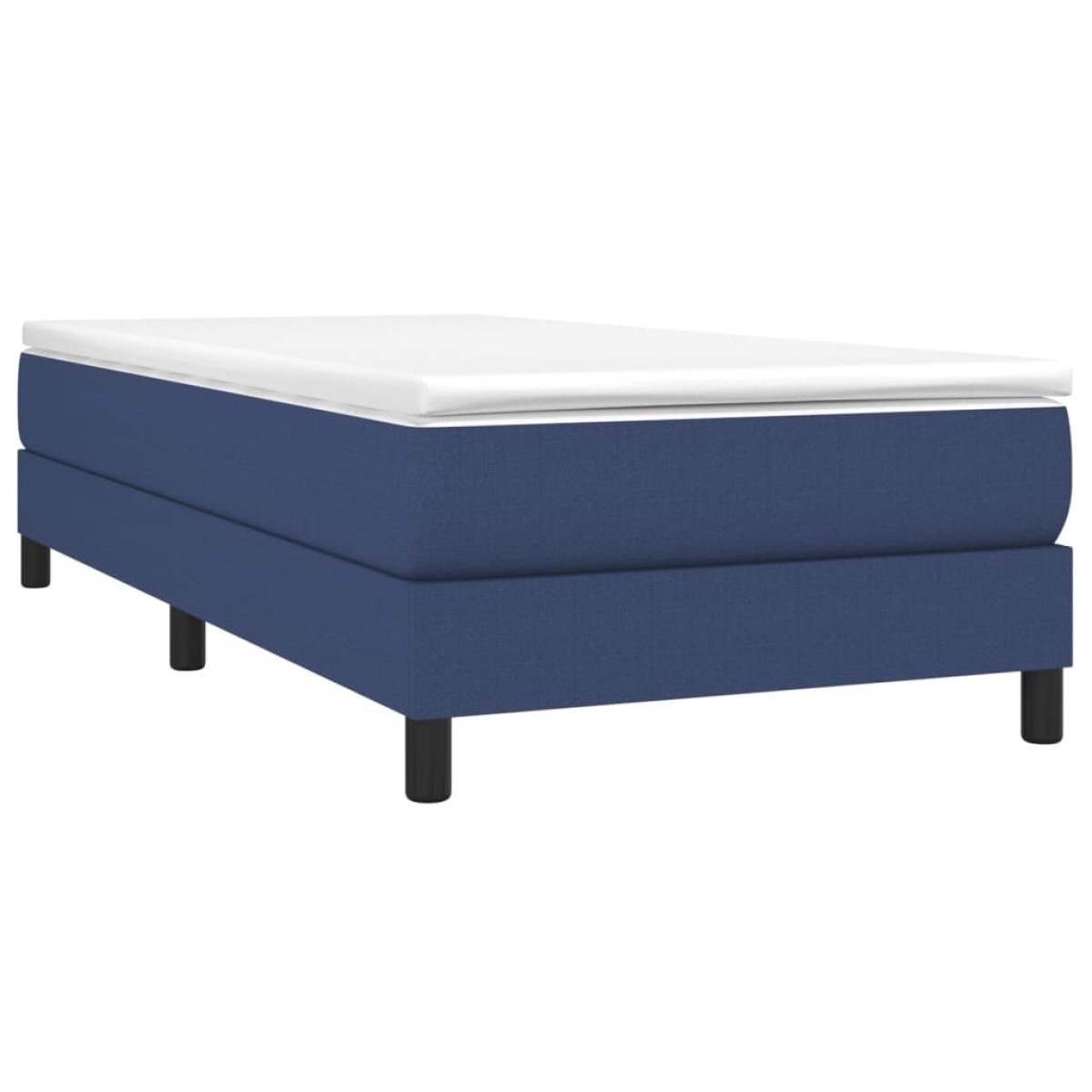 vidaXL Πλαίσιο Κρεβατιού Boxspring Μπλε 90x190 εκ. Υφασμάτινο