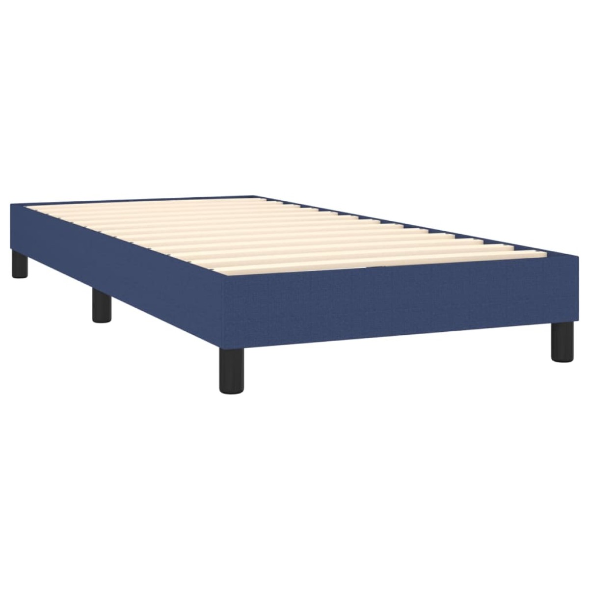 vidaXL Πλαίσιο Κρεβατιού Boxspring Μπλε 90x190 εκ. Υφασμάτινο