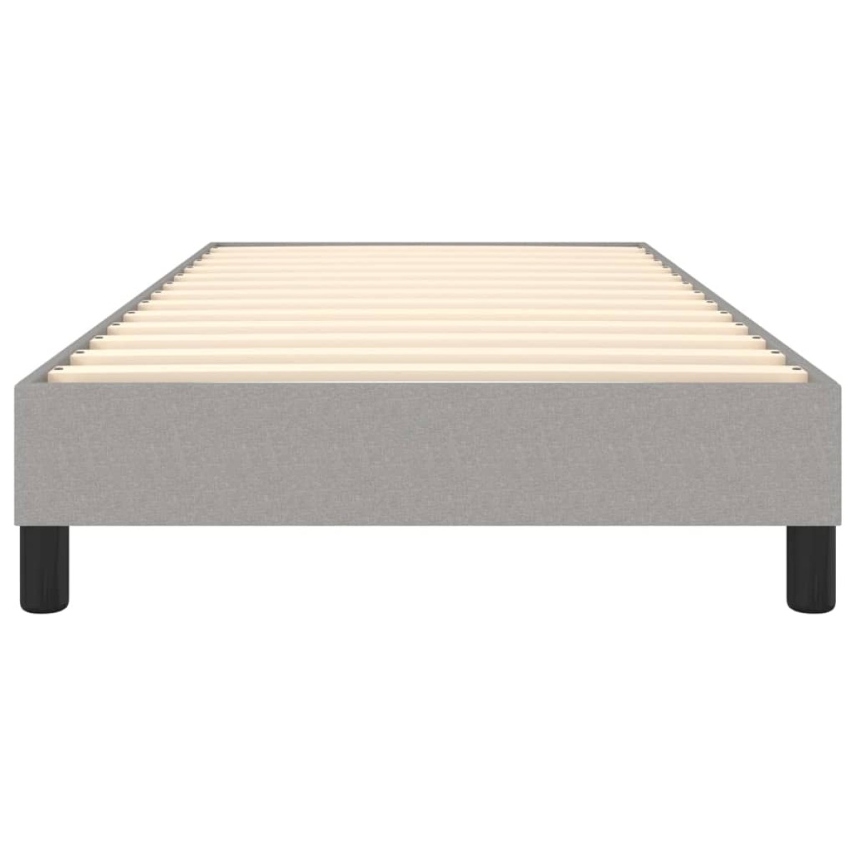 vidaXL Πλαίσιο Κρεβατιού Boxspring Ανοιχτό Γκρι 90x200 εκ. Υφασμάτινο