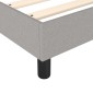 vidaXL Πλαίσιο Κρεβατιού Boxspring Ανοιχτό Γκρι 90x200 εκ. Υφασμάτινο