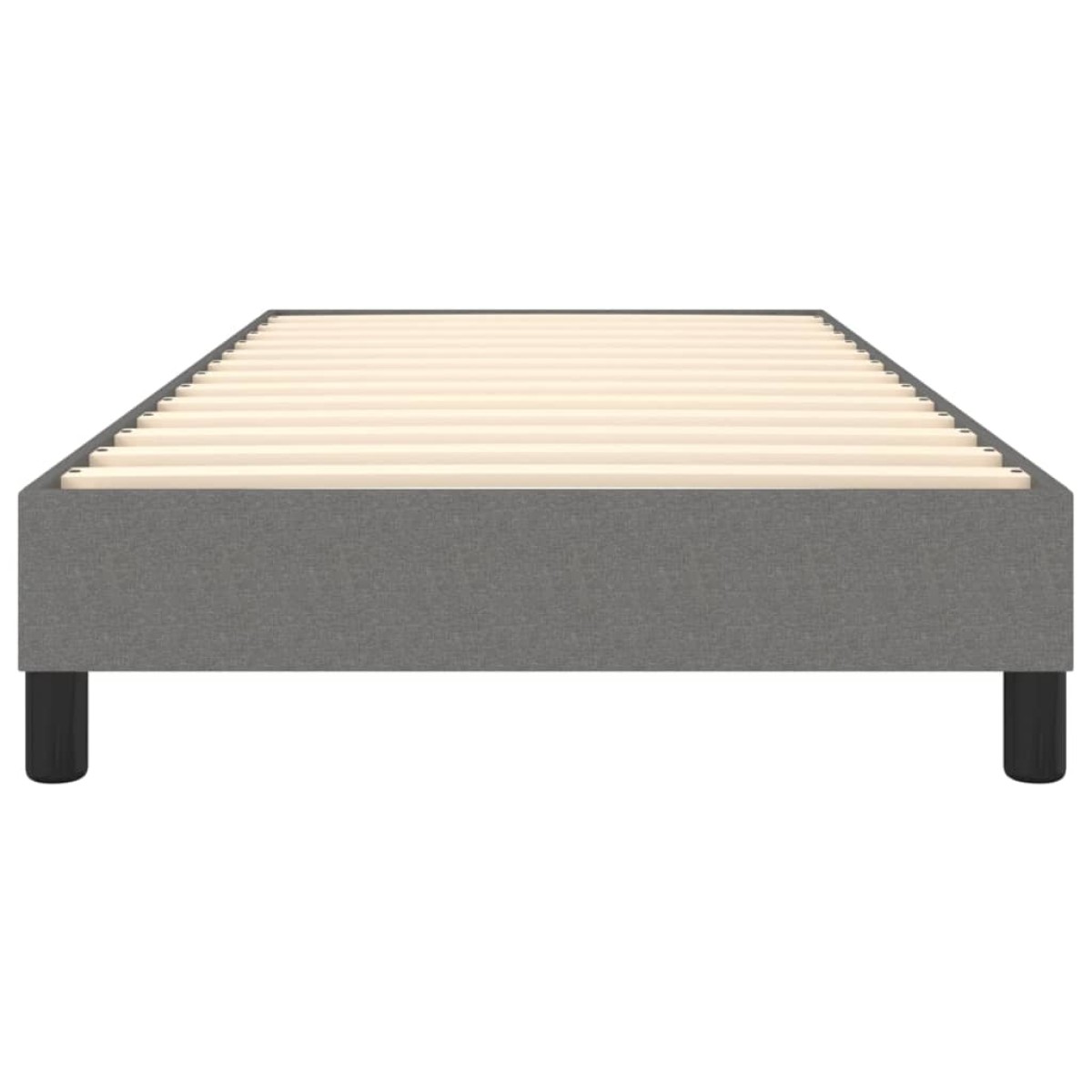vidaXL Πλαίσιο Κρεβατιού Boxspring Σκούρο Γκρι 90 x 200 εκ. Υφασμάτινο