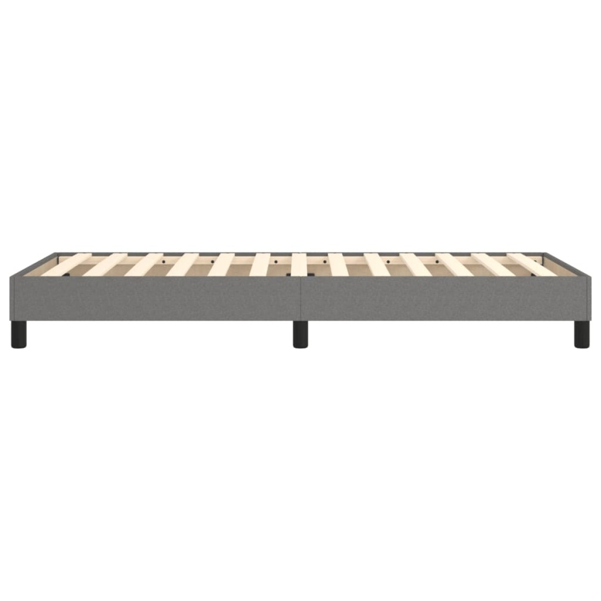 vidaXL Πλαίσιο Κρεβατιού Boxspring Σκούρο Γκρι 90 x 200 εκ. Υφασμάτινο