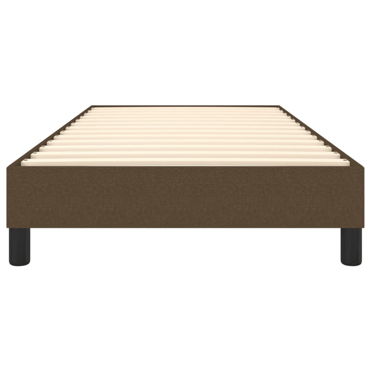 vidaXL Πλαίσιο Κρεβατιού Boxspring Σκούρο Καφέ 90 x 200 εκ. Υφασμάτινο