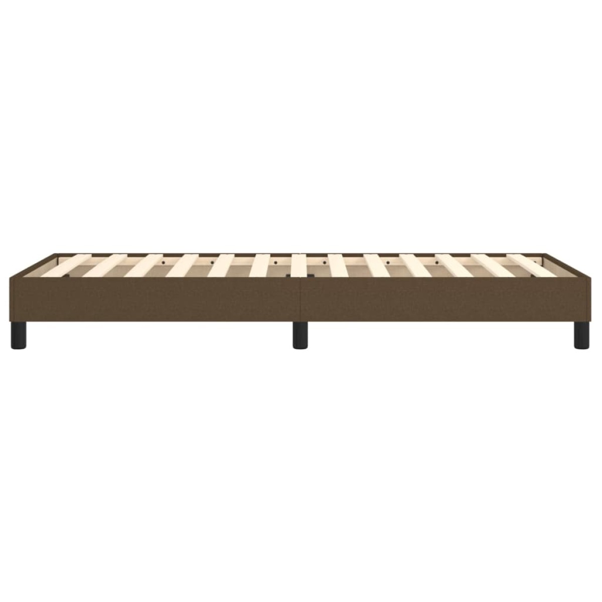 vidaXL Πλαίσιο Κρεβατιού Boxspring Σκούρο Καφέ 90 x 200 εκ. Υφασμάτινο
