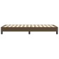 vidaXL Πλαίσιο Κρεβατιού Boxspring Σκούρο Καφέ 90 x 200 εκ. Υφασμάτινο
