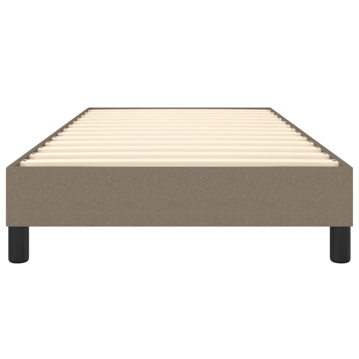 vidaXL Πλαίσιο Κρεβατιού Boxspring Taupe 90x200 εκ. Υφασμάτινο