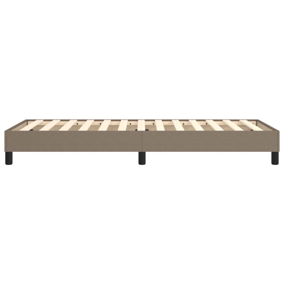 vidaXL Πλαίσιο Κρεβατιού Boxspring Taupe 90x200 εκ. Υφασμάτινο