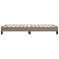 vidaXL Πλαίσιο Κρεβατιού Boxspring Taupe 90x200 εκ. Υφασμάτινο