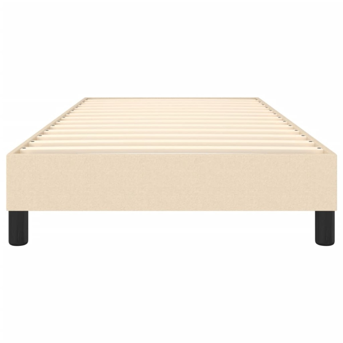 vidaXL Πλαίσιο Κρεβατιού Boxspring Κρεμ 90 x 200 εκ. Υφασμάτινο