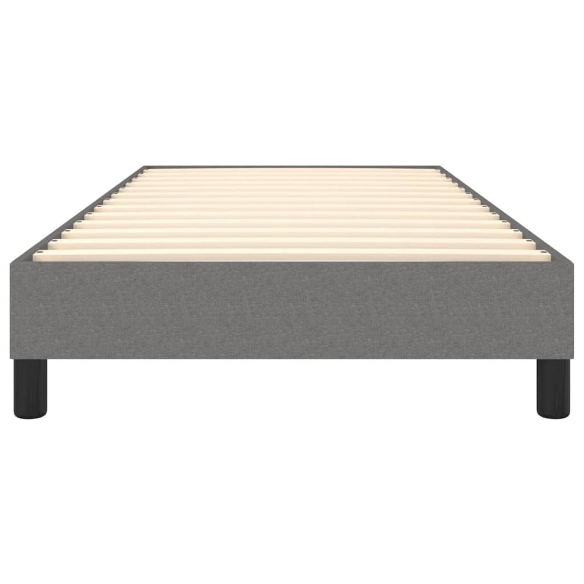 vidaXL Πλαίσιο Κρεβατιού Boxspring Σκούρο Γκρι 100x200 εκ. Υφασμάτινο