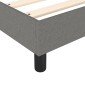 vidaXL Πλαίσιο Κρεβατιού Boxspring Σκούρο Γκρι 100x200 εκ. Υφασμάτινο