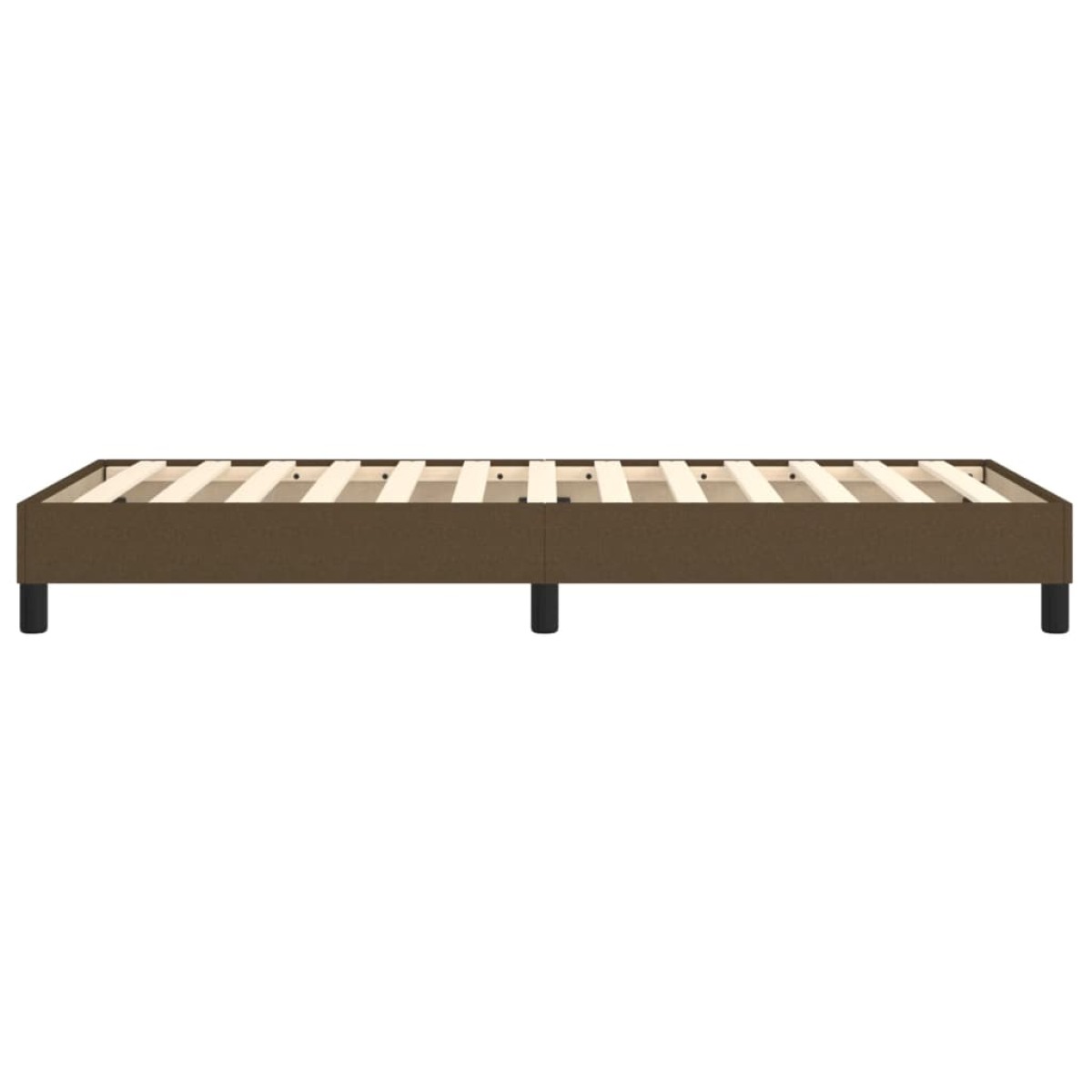 vidaXL Πλαίσιο Κρεβατιού Boxspring Σκούρο Καφέ 100x200 εκ. Υφασμάτινο