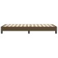 vidaXL Πλαίσιο Κρεβατιού Boxspring Σκούρο Καφέ 100x200 εκ. Υφασμάτινο
