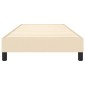 vidaXL Πλαίσιο Κρεβατιού Boxspring Κρεμ 100x200 εκ. Υφασμάτινο