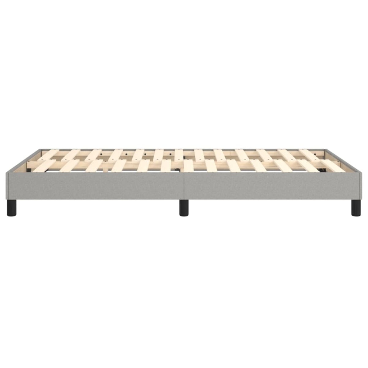 vidaXL Πλαίσιο Κρεβατιού Boxspring Ανοιχτό Γκρι 120x200 εκ. Υφασμάτινο