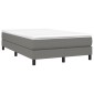 vidaXL Πλαίσιο Κρεβατιού Boxspring Σκούρο Γκρι 120x200 εκ. Υφασμάτινο