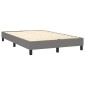 vidaXL Πλαίσιο Κρεβατιού Boxspring Σκούρο Γκρι 120x200 εκ. Υφασμάτινο