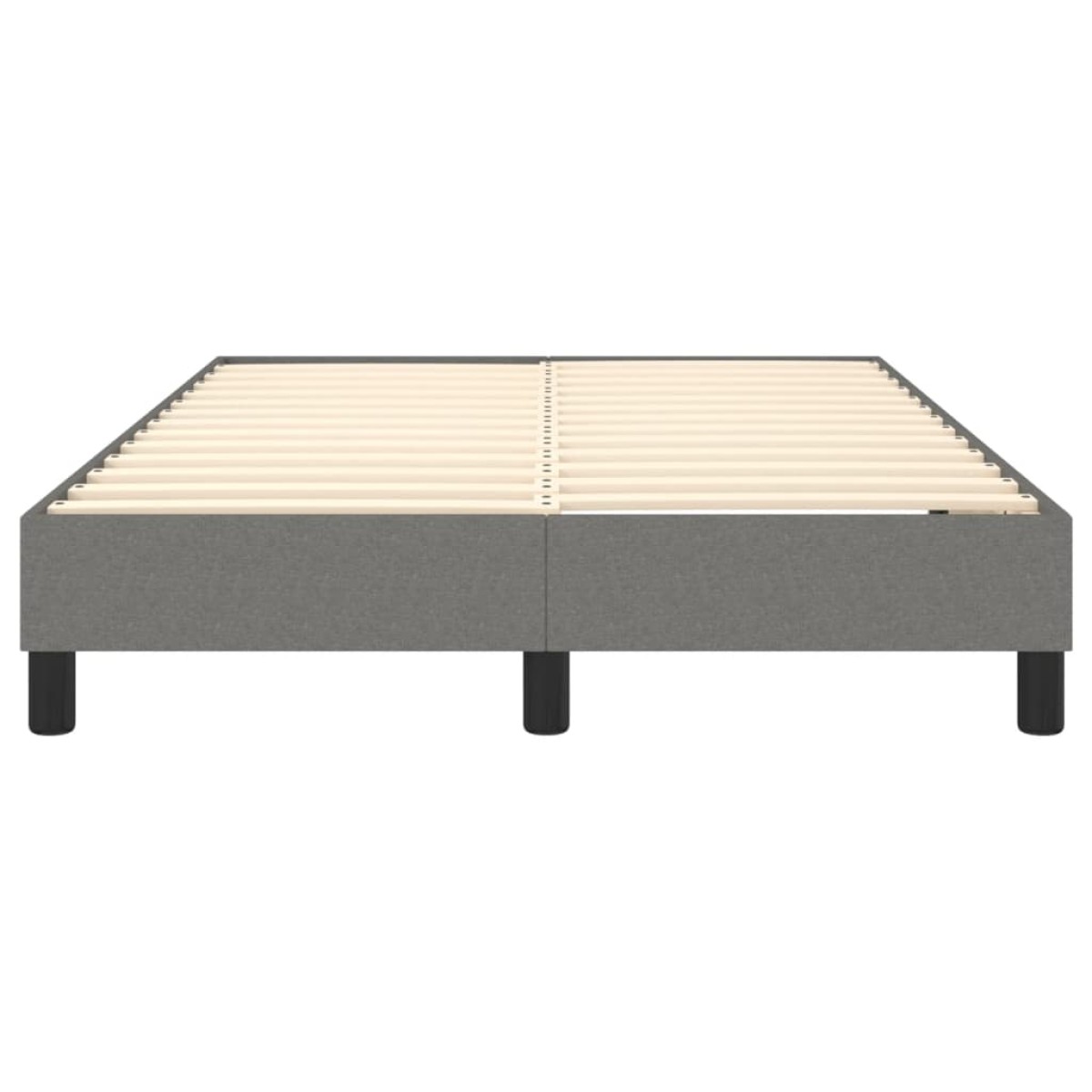 vidaXL Πλαίσιο Κρεβατιού Boxspring Σκούρο Γκρι 120x200 εκ. Υφασμάτινο