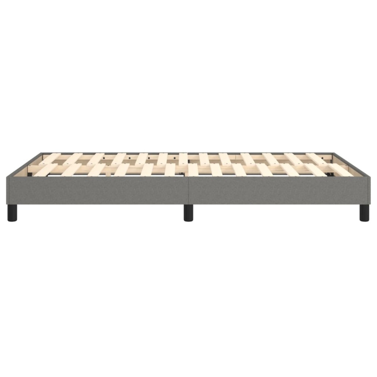 vidaXL Πλαίσιο Κρεβατιού Boxspring Σκούρο Γκρι 120x200 εκ. Υφασμάτινο