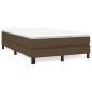 vidaXL Πλαίσιο Κρεβατιού Boxspring Σκούρο Καφέ 120x200 εκ. Υφασμάτινο