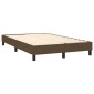 vidaXL Πλαίσιο Κρεβατιού Boxspring Σκούρο Καφέ 120x200 εκ. Υφασμάτινο