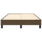 vidaXL Πλαίσιο Κρεβατιού Boxspring Σκούρο Καφέ 120x200 εκ. Υφασμάτινο