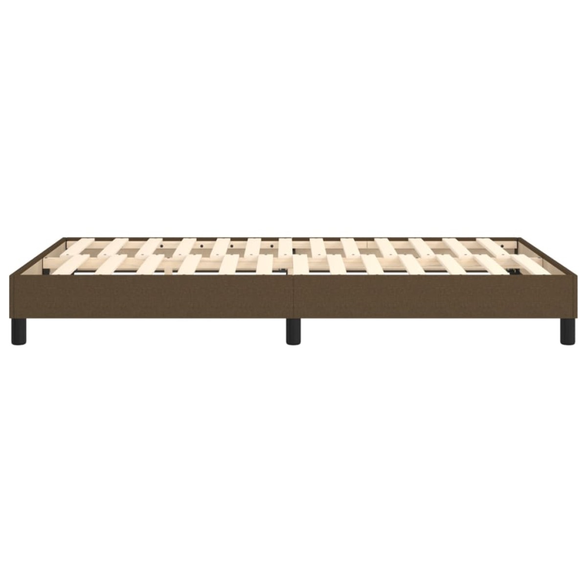 vidaXL Πλαίσιο Κρεβατιού Boxspring Σκούρο Καφέ 120x200 εκ. Υφασμάτινο