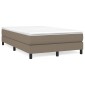 vidaXL Πλαίσιο Κρεβατιού Boxspring Taupe 120x200 εκ. Υφασμάτινο