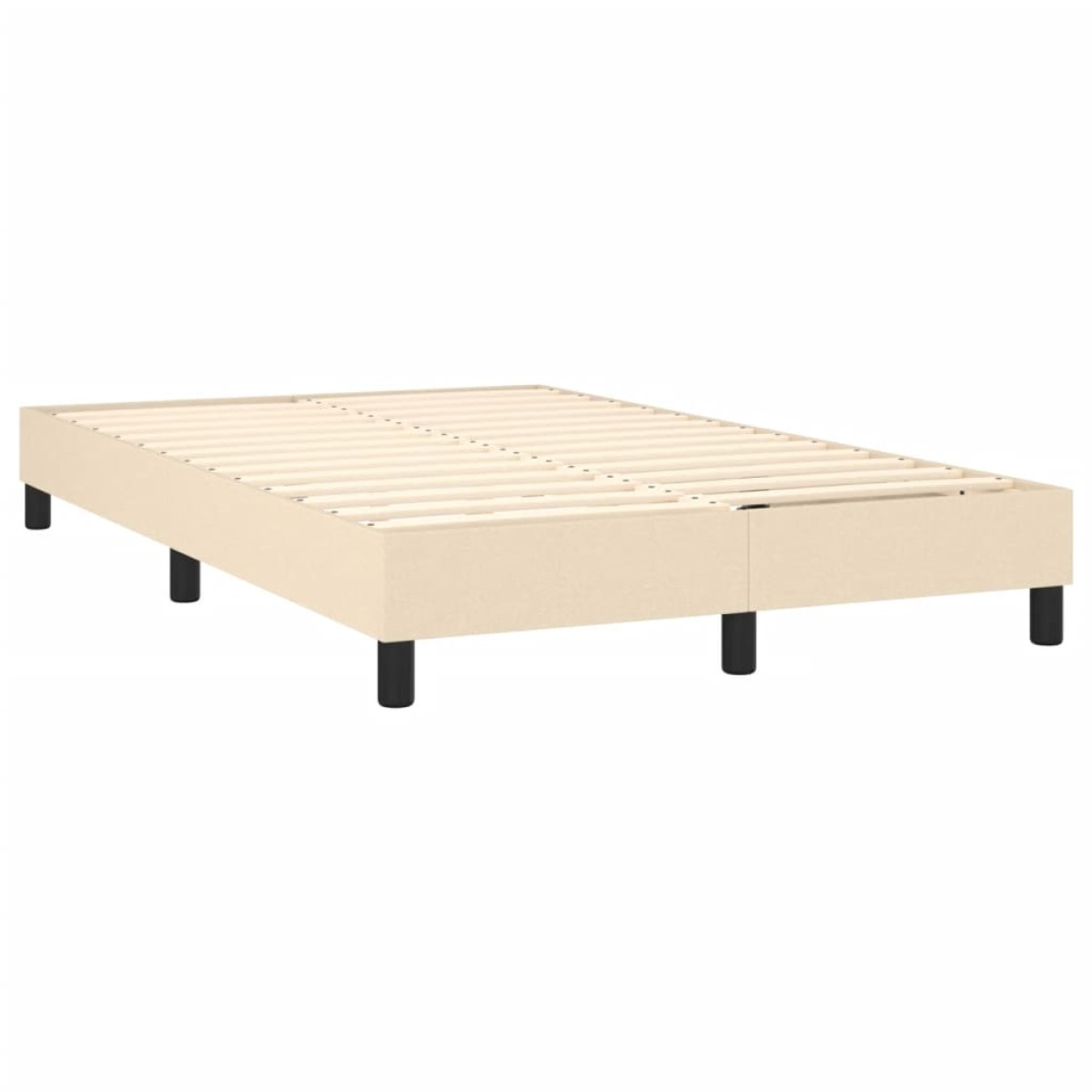 vidaXL Πλαίσιο Κρεβατιού Boxspring Κρεμ 120x200 εκ. Υφασμάτινο