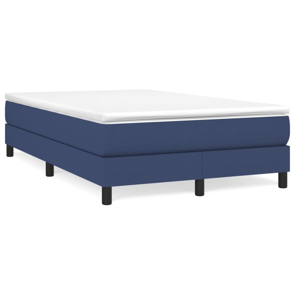 vidaXL Πλαίσιο Κρεβατιού Boxspring Μπλε 120x200 εκ. Υφασμάτινο