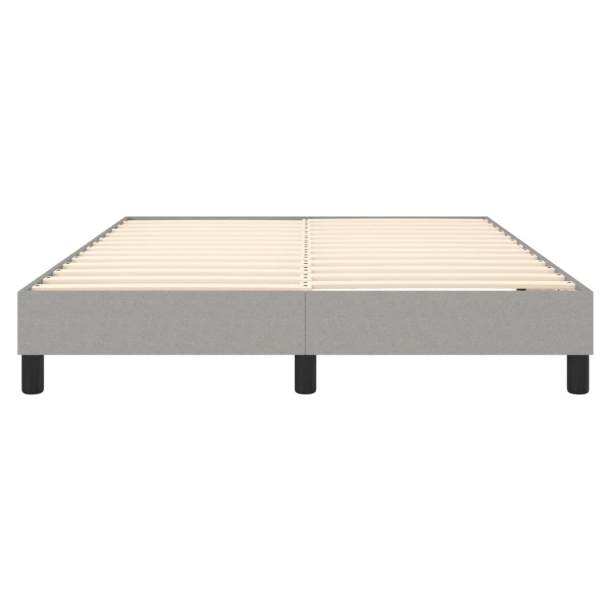 vidaXL Πλαίσιο Κρεβατιού Boxspring Ανοιχτό Γκρι 140x190 εκ. Υφασμάτινο