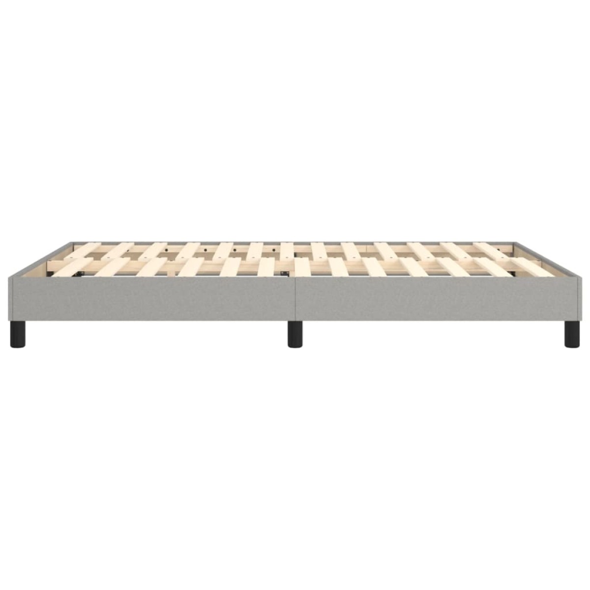 vidaXL Πλαίσιο Κρεβατιού Boxspring Ανοιχτό Γκρι 140x190 εκ. Υφασμάτινο