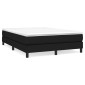 vidaXL Πλαίσιο Κρεβατιού Boxspring Μαύρο 140 x 190 εκ. Υφασμάτινο