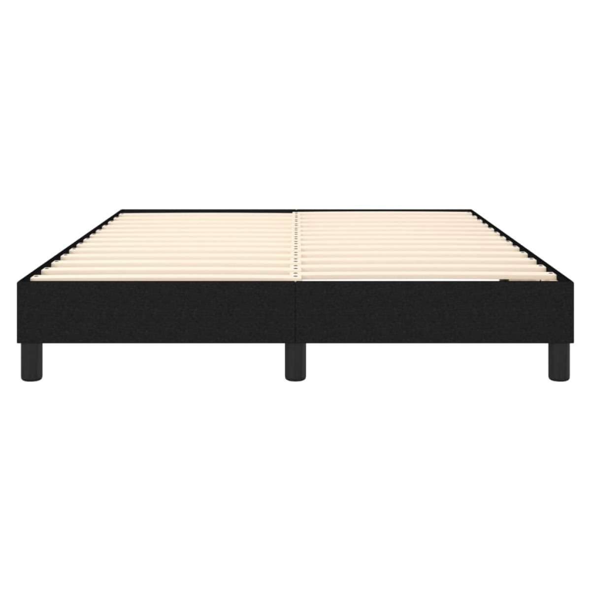 vidaXL Πλαίσιο Κρεβατιού Boxspring Μαύρο 140 x 190 εκ. Υφασμάτινο