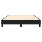 vidaXL Πλαίσιο Κρεβατιού Boxspring Μαύρο 140 x 190 εκ. Υφασμάτινο