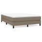 vidaXL Πλαίσιο Κρεβατιού Boxspring Taupe 140 x 190 εκ. Υφασμάτινο
