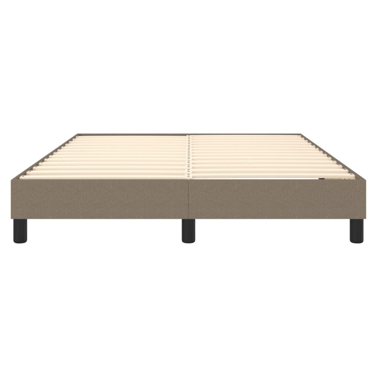 vidaXL Πλαίσιο Κρεβατιού Boxspring Taupe 140 x 190 εκ. Υφασμάτινο