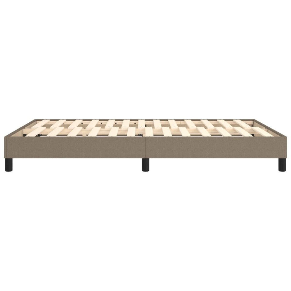 vidaXL Πλαίσιο Κρεβατιού Boxspring Taupe 140 x 190 εκ. Υφασμάτινο
