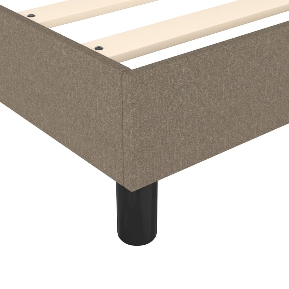 vidaXL Πλαίσιο Κρεβατιού Boxspring Taupe 140 x 190 εκ. Υφασμάτινο