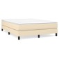 vidaXL Πλαίσιο Κρεβατιού Boxspring Κρεμ 140 x 190 εκ. Υφασμάτινο