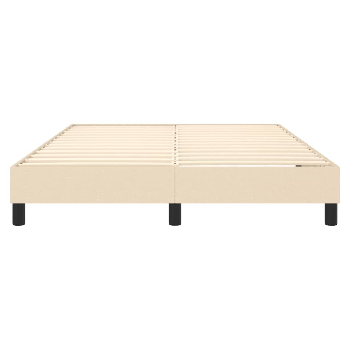 vidaXL Πλαίσιο Κρεβατιού Boxspring Κρεμ 140 x 190 εκ. Υφασμάτινο