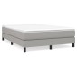 vidaXL Πλαίσιο Κρεβατιού Boxspring Ανοιχτό Γκρι 140x200 εκ. Υφασμάτινο
