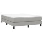vidaXL Πλαίσιο Κρεβατιού Boxspring Ανοιχτό Γκρι 140x200 εκ. Υφασμάτινο