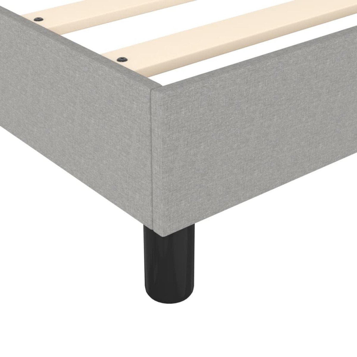 vidaXL Πλαίσιο Κρεβατιού Boxspring Ανοιχτό Γκρι 140x200 εκ. Υφασμάτινο