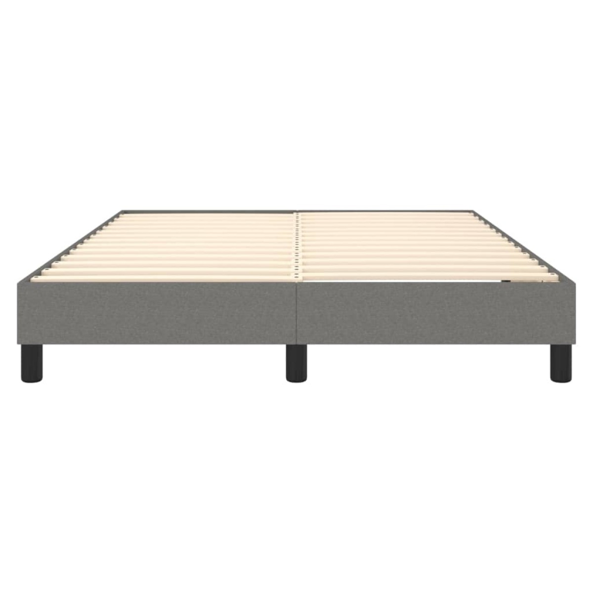 vidaXL Πλαίσιο Κρεβατιού Boxspring Σκούρο Γκρι 140x200 εκ. Υφασμάτινο