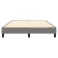 vidaXL Πλαίσιο Κρεβατιού Boxspring Σκούρο Γκρι 140x200 εκ. Υφασμάτινο