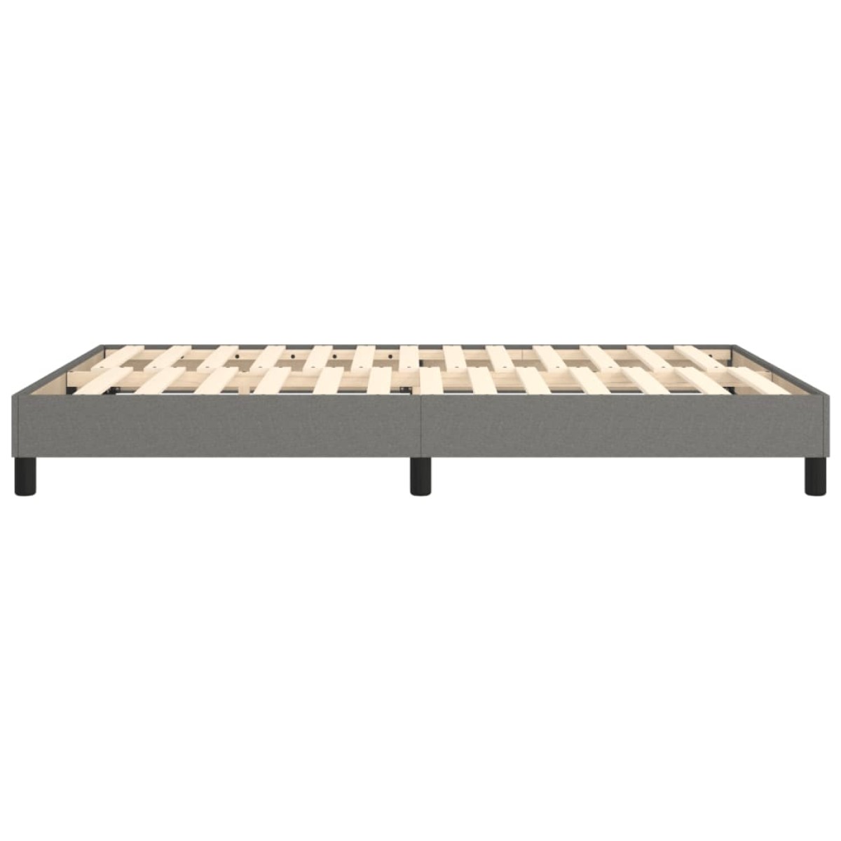 vidaXL Πλαίσιο Κρεβατιού Boxspring Σκούρο Γκρι 140x200 εκ. Υφασμάτινο